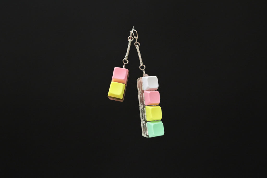 LED Button Fidget Keychain