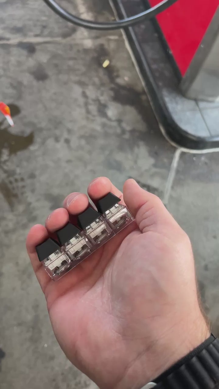 LED Button Fidget Keychain